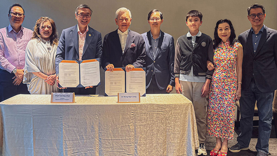 New Wong Ngit Liong & Family Scholarship to develop future leaders in engineering and medicine